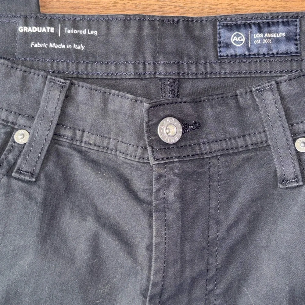 AG Adriano Goldschmied The Graduate Tailored Leg Pants - Navy Blue